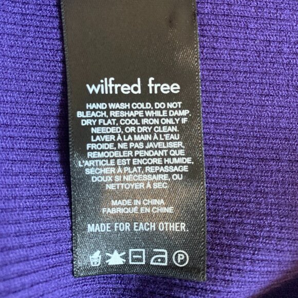 Aritzia, Wilfred free purple cut out bodycon dress, size S - Picture 5 of 7